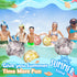 Lewtemi 12 Pcs Inflatable Glitter Beach Balls, Clear Confetti Jumbo Pool Toys for Outdoor Party Decorations