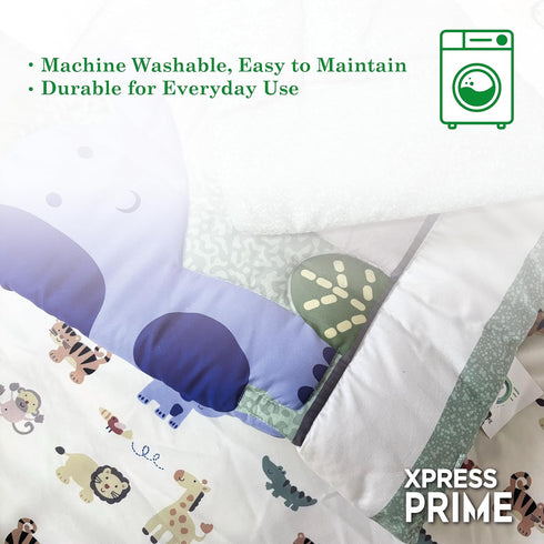 Xpress Prime 3 Set Set Piece Baby Crib Bedding for Boys & Girls Newborn, Infant & Toddler Nursery Bed Decor with Fitted