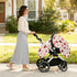 Mazeann Love Hearts Floral Car Seat Cover Baby Breathable Soft Infant Carseat Covers Canopies Babies Carrier Covers