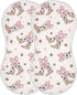 Mazeann Bows Cowgirl Boots Western Burp Cloths Baby Boys Girls Absorbent Soft Cotton
