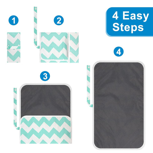 Accmor Portable Diaper Changing Pad, Waterproof Foldable Baby Changing Mat for Travel, Baby Essentials Shower Registry
