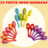 24 JOYIN Pcs Cinco De Mayo Mini Wooden Maracas Musical Party Favors for Birthday Party Favors, Mexican Fiesta