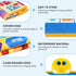 Electronic Alphabet Wall Chart, Talking ABC & 123s Music Poster, Interactive Educational Toddler Toy for Kids 1-5 - Blue