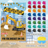 32 Hooqict Pin The Bucket on The Excavator Construction Party Games for Kids Birthday Pin the Games Construction Party