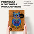 UNIDRAGON Original Wooden Jigsaw Puzzles, Charming Owl, 186 Pieces, Medium Size 8.3"x13.8", Beautiful Gift Package,