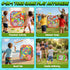 Gadetouq 6-1 3 4 5 6 7 8 Dino Bean Bag Toss Game Toy for Kids, Cornhole Board Outdoor Toys for Toddlers, Easter Gifts