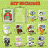 Qumic 30 Building Blocks Valentines - PCS Farm Animal Building Blocks with Valentines Day Cards, Valentines Party