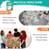 8 1000-Piece Nariolar Ultra-Adhesion Transparent Puzzle Glue Sheets, Puzzle Saver Sheets for Preserving Up to Jigsaws