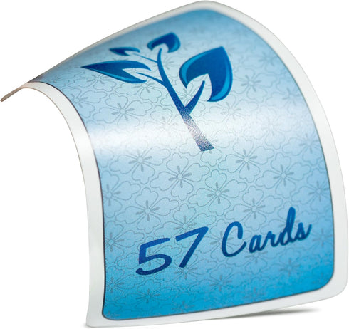 57 Cards 10th Plastic Bird Cards Anniversary Deck. Durable, Waterproof, & No Fraying.