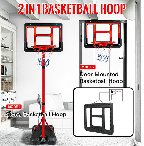 GMAOPHY Kids Basketball Hoop with Stand, Adjustable Basketball Set for Boys Age 3-8, Indoor Outdoor Sport Game
