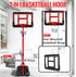 GMAOPHY Kids Basketball Hoop with Stand, Adjustable Basketball Set for Boys Age 3-8, Indoor Outdoor Sport Game