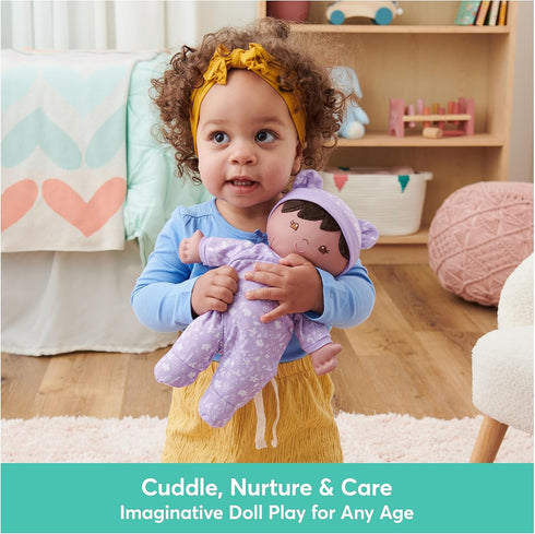 GUND Baby Sustainable Plush Doll, 12” Purple, Made from Recycled Materials for Babies and Newborns