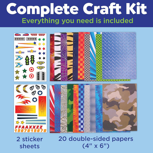 20 6+) Creativity for Kids Paper Airplane Squadron - Create Paper Airplanes, Mini Craft Kit for Boys, Great Spring