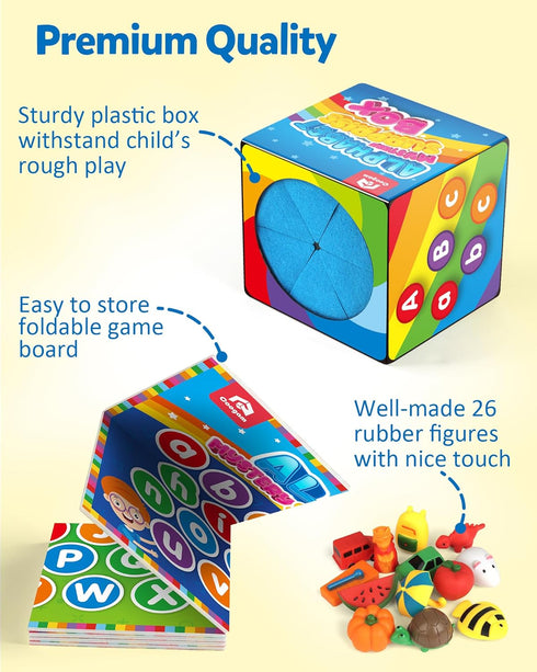 26pcs 3 4 5 Coogam Mystery Surprise Box, Fine Motor Letter Matching and Sorting Game, Alphabet Educational Montessori