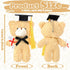 24 Pcs Mini Graduation Bear Plush Toy 5.5 inch Stuffed Animal with Black Cap Class of 2024 Small Bears Graduation Gift Tiny Bear Mini Plush Animal for Kindergarten Elementary High School College Party