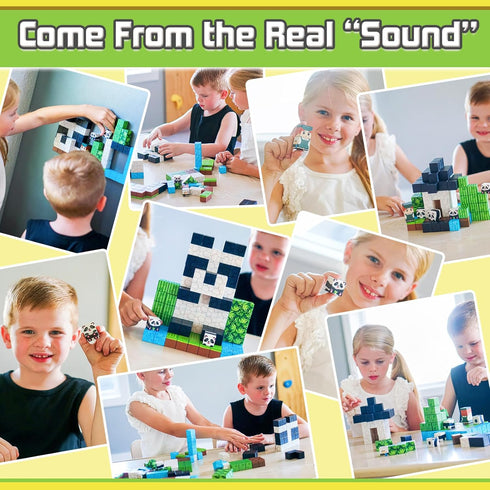 3-5 4-8 5-7, 3+ Magnetic Blocks-Build Mine Magnet World Panda Edition, Magnetic Tiles Building Blocks for Boys & Girls