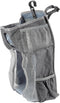 Hanging Diaper Pouch and Nursery Organizer for Babies, Large Gray Snowflake Fabric,