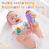 Baby Rattle Set with Cotton Socks and Wrist Strap, Infant Sensory Toys for 0-12 Months, Gifts for Boys and Girls