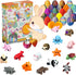 Generic 24 Pack Prefilled Easter Eggs with 3D Printed Articulated Animals Inside -