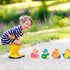 Pack 50 Kangaroo Mini Rubber Ducks Bulk of Floating Baby Bath Toys for Kids - Classroom Rewards - Pool Party & Birthday