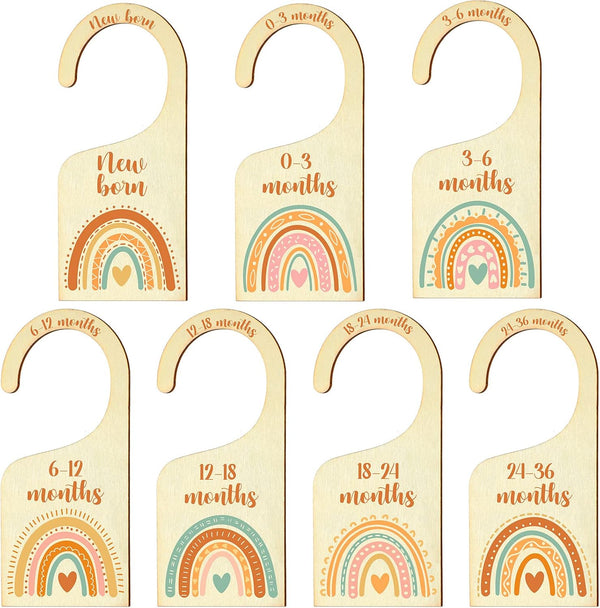 Set of 7 Baby Closet Dividers for Clothes Organizer from Newborn to