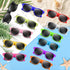 NEBURORA Neon Sunglasses Bulk Classic Retro 6/12/24/60 Pack Multicolor Party Toys for Summer Beach Favors