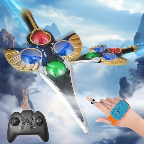 Virellia Flying Sword RC Airplane, Gesture Control Airplane for Kids Adult 8-16, Remote