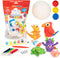 Air Dough: Multicolor, Ultra Light, Non-Toxic Modeling Clay in Resealable Bag with Sculpting Tool & Paint