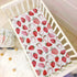 Set, Fitted Crib Sheets for Boys Girls, Soft Breathable Comfortable Watercolor Strawberries Baby Sheet Crib Sheets Fits