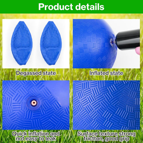HSLCGF 24 5 Inch 1 Pcs Dodgeballs Playground Ball Kickball Inflatable Rubber Handball Bouncy Dodge Ball with Hand Pump