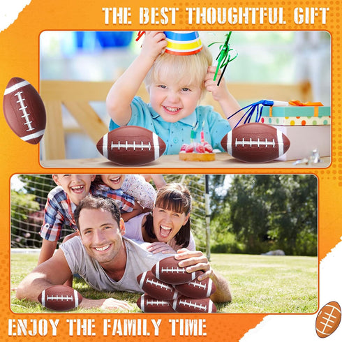Libima 24 Pcs Mini Inflatable Footballs - 7 Inch Rubber Sports Balls for Boys Girls Outdoor & Indoor Games