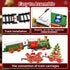 Novaluki Set 4-8, 3 4 5 6 7 8 Christmas Train for Kids, Electric Train Toy with Light and Sound, DIY Building Train