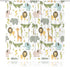 42W 63H Inch MESHELLY Kids Safari Curtains X Rod Pocket Cute Cartoon Animals Baby Boy Nursery Bedroom Decor Woodland