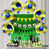 Yellow and Blue Soccer Balloons by KatchOn - 18 Inch, Pack of 6 | Sports Themed Party Decorations