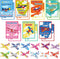 28 Pcs Valentine's Day Gift Card with Foam Airplanes Toys for Kids