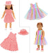 18 inch 5 Sets 2 18 Inch BARWA Doll Clothes and Accessories Clothes Dress Outfits with Pairs Shoes for Dolls