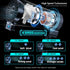 2 Pack 4 6600rpm Multifunctional Portable Stroller Fan Speed High Speed Usb Rechargeable Personal Mini Handheld Fan