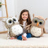 15.7 Inch Ryttir Chubby Snowy Owl Stuffed Animal, Adventure Stuffed Owl Plush Toy, Brave Boy's and Girl's Room Decor