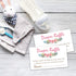 Pink Flowers Diaper Raffle Tickets - 50 Baby Shower Game Cards for Invitation Inserts