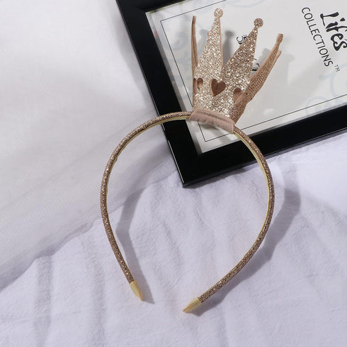 Ever Fairy Girls Shiny Crown Hairband - Princess Girl Crown Headband for Weddings