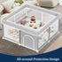 50x50 Inch, Baby Playpen Playpen for Babies and Toddlers Baby Playpen Fence Playard Activity Center, Without MAT