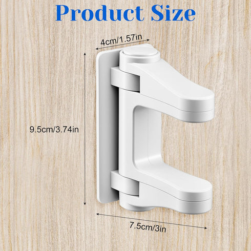 XLIUAX 2 Pack Child Proof Door Lock, Door Handle Baby Proof Doors Locks for Kids Safety Child Doors Knob Covers Lever
