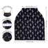 Metplus Baby Car Seat Cover - Infant Canopy Nursing Breastfeeding Cover for Stroller/Shopping Cart - Black Cactus