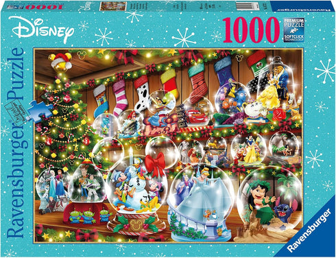 Ravensburger Disney Snow Globes Jigsaw Puzzle - 1000 Piece, Adult Friendly with Unique Softclick Technology