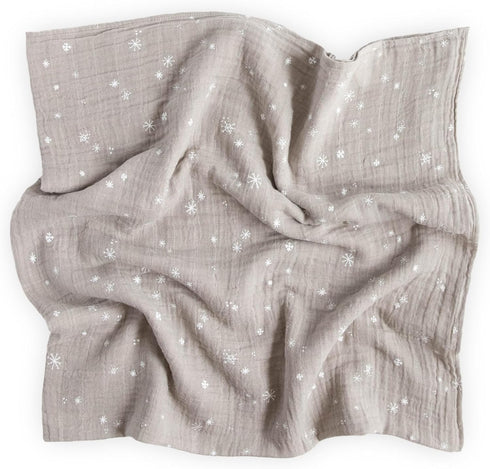100% 47" 47" Little Unicorn Snow Flurries Cotton Muslin Swaddle Blanket | Single | Cotton | Super Soft | Newborns