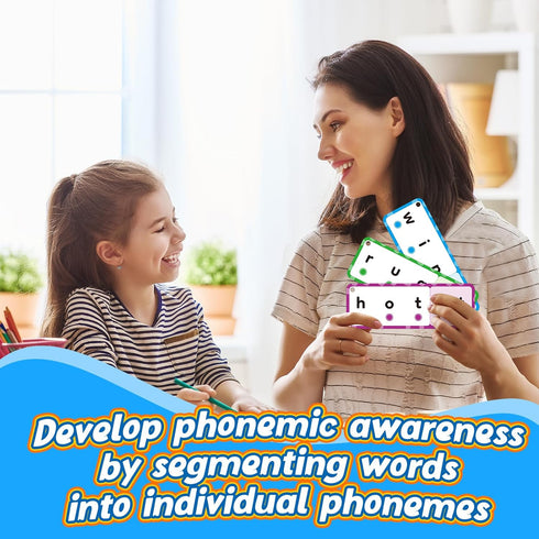 CVC Word Games Flash Cards, Phonics Games for Toddlers Kids, Educational Learning Activities for Preschool
