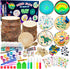 KIRKOTOY Wooden Crafts Kit for Kids-Glow in The Dark-Arts & Crafts Gifts for