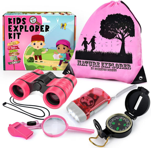 ESSENSON Kids Explorer Kit, Adventure Kit with Binoculars for Outdoor Fun for Kids Ages 4-8