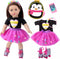 18 Inch American Doll Clothes and Accessories, Doll Travel Skating Sport Playset (Doll Not Included)