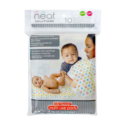 Neat Solutions Neat-Ware Tidy Topper Multi-Use Disposable Pads, 19" x 15", 10